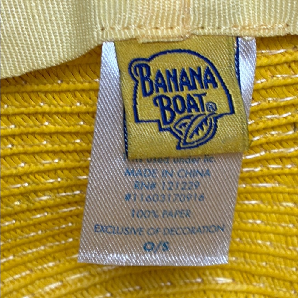 Banana Boat UPF 50+ Bright Yellow Sun Hat with Chin Strap - Picture 6 of 12
